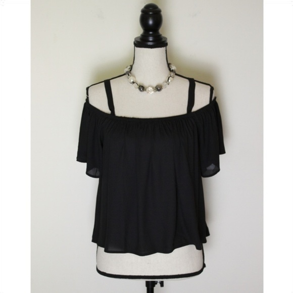 Lush Black Crop Top Size Small NWT - Picture 2 of 6